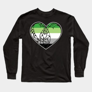 Aromantic LGBT+ Heart Long Sleeve T-Shirt